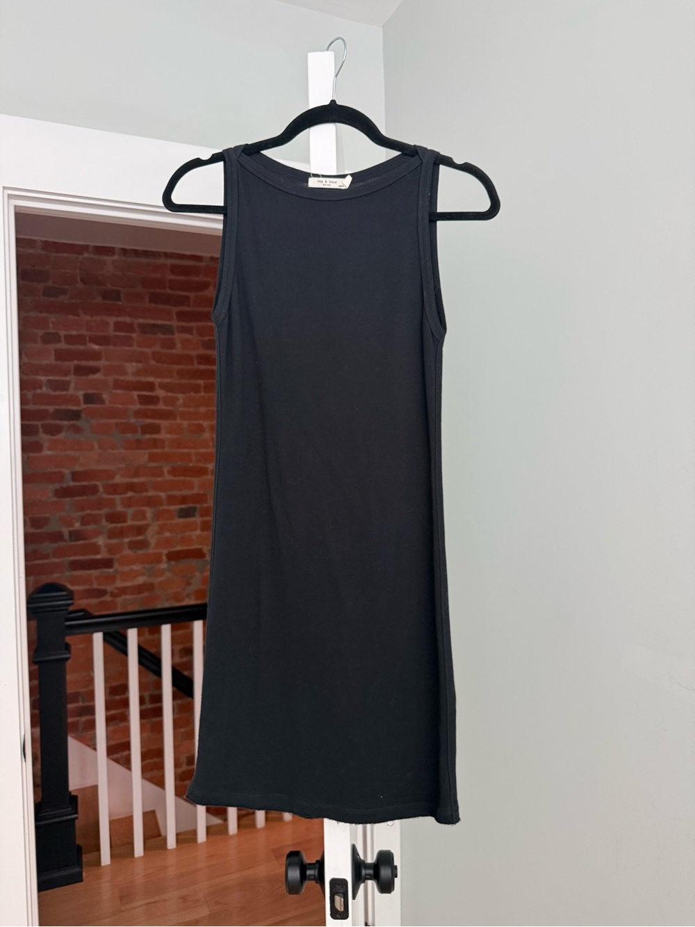 Classic Black Sleeveless Shift Dress - rag & bone